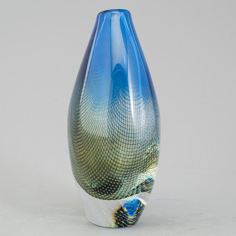 An Orrefors "Kraka" glass vase by Sven Palmqvist signed and numbered 349.