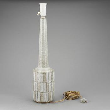 BORDSLAMPA, chamotterat stengods, Palshus, Danmark, 1950-/60-tal.