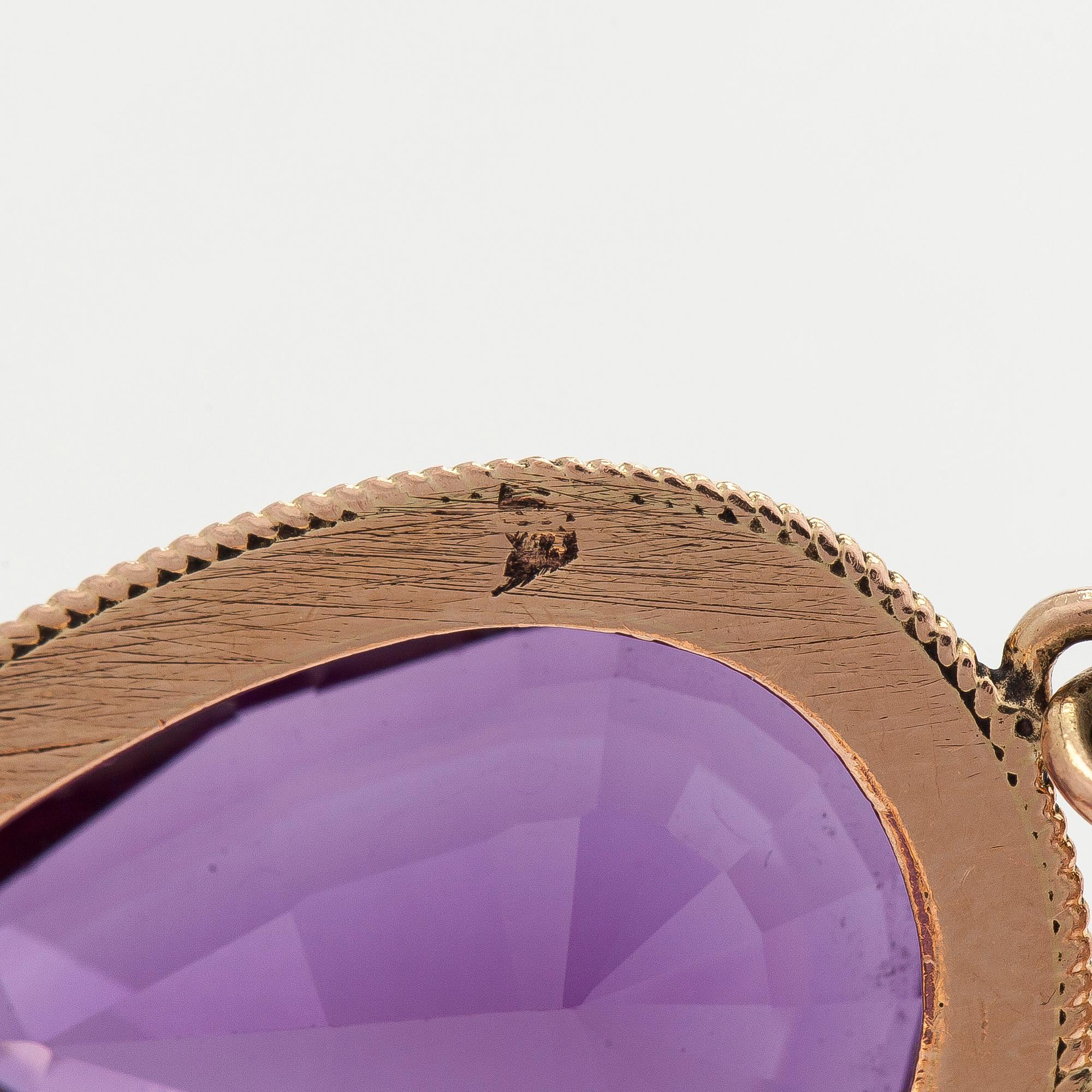 Bracelet, approx. 12K gold and synthetic sapphires.