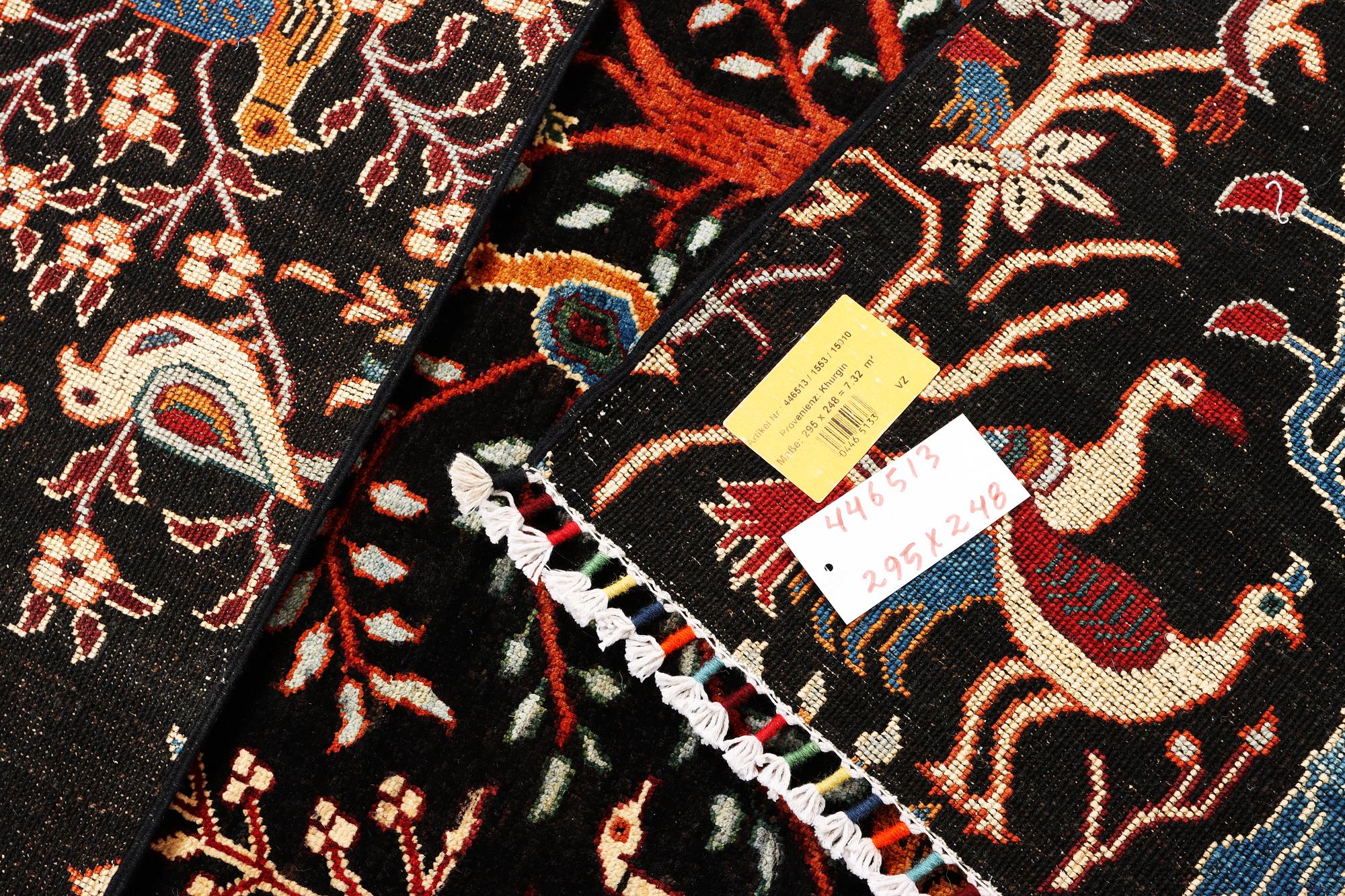 A Khorjin carpet, c. 295 x 248 cm.