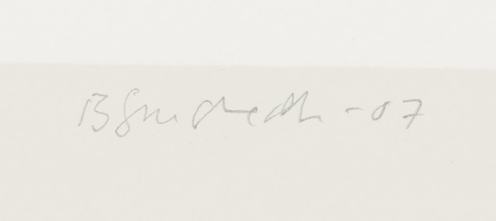 Juhana Blomstedt, serigrafia, signeerattu ja päivätty -07, numeroitu V/XXV.