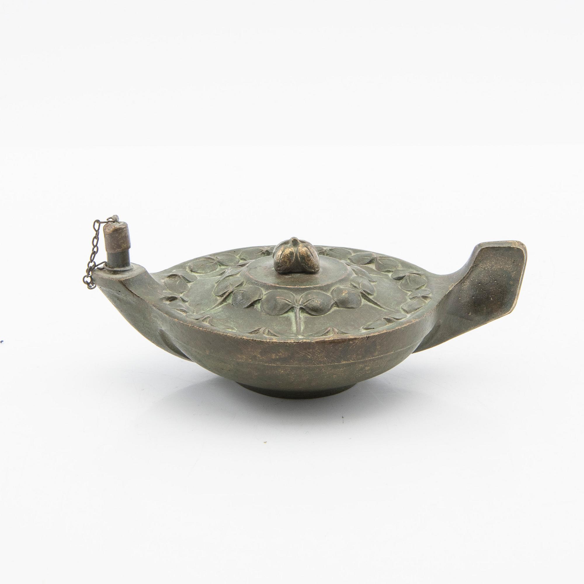 Oil lamp, Art Nouveau, first half of the 20th century.
