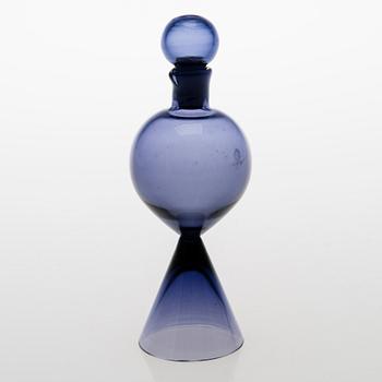 TAMARA ALADIN, OLJEKARAFF, glas, modell 1760, X-serien, Riihimäen Lasi, 1961-64.