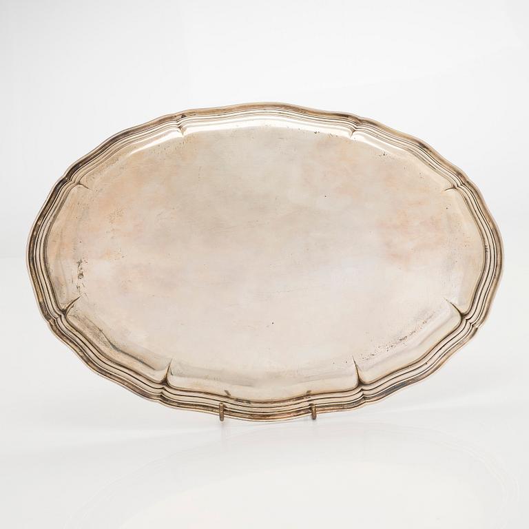 Tarjotin, hopeaa, Helsinki 1928.