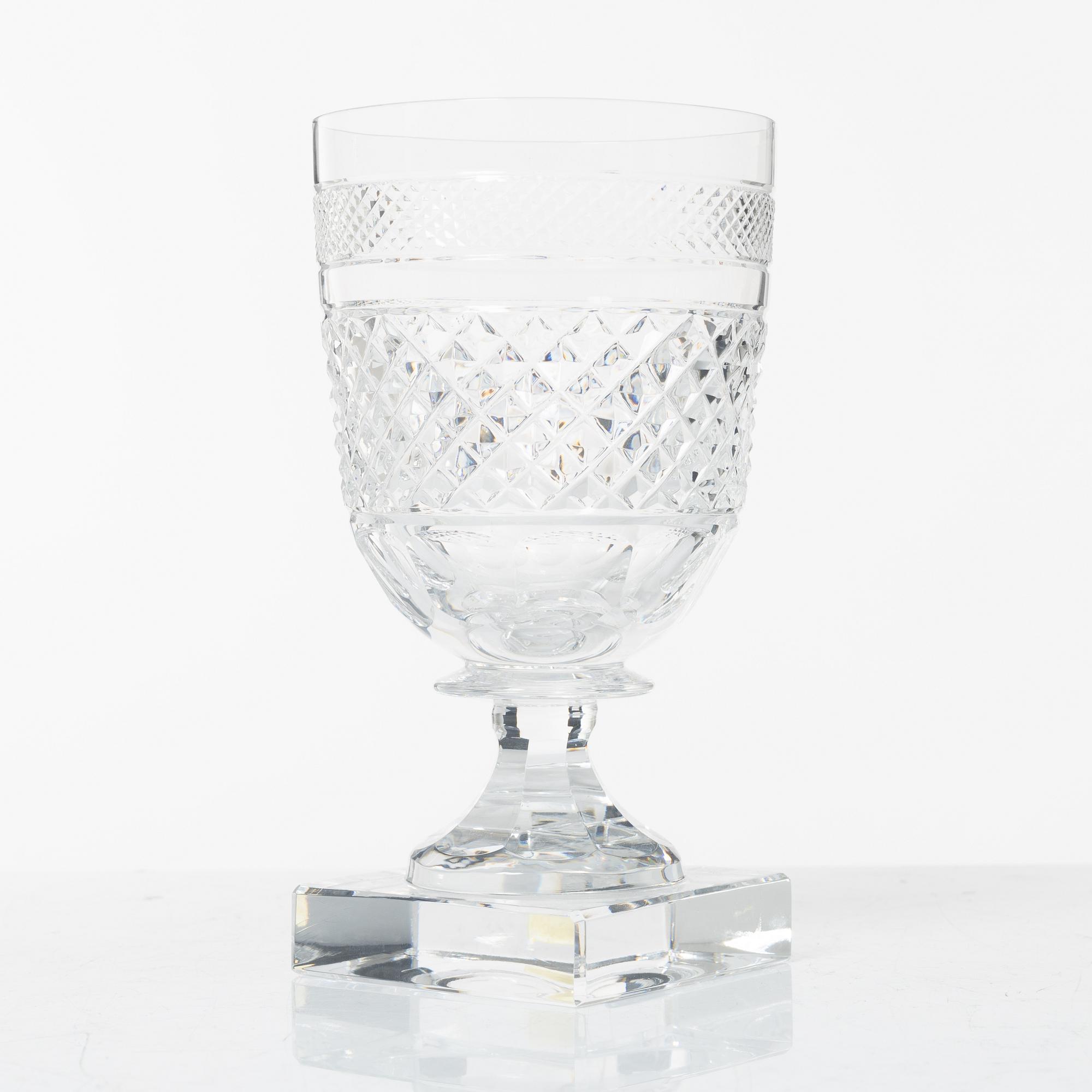 Elis Bergh, glasservis, 107 delar, "Kent", Kosta Boda.