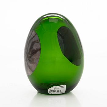 Oiva Toikka, An annual bird and egg 'Lakla', signed O. Toikka Iittala 2015.