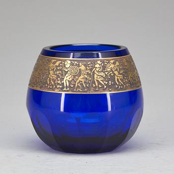 SKÅL, glas, Moser Karlsbad, signerad.