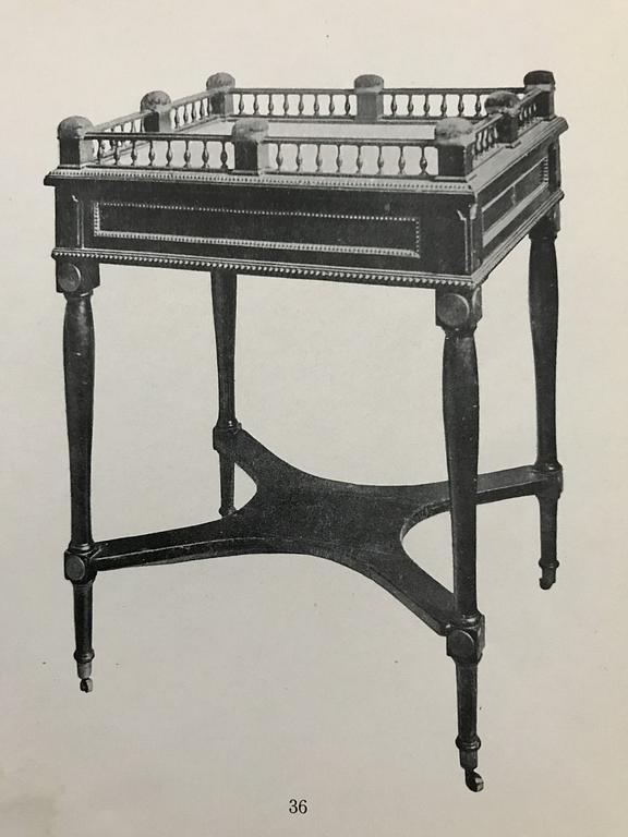 SYBORD, tillskrivet Gottlieb Iwersson, kunglig slottssnickare (Stockholm 1778-1813), omkring år 1800, Sengustavianskt.