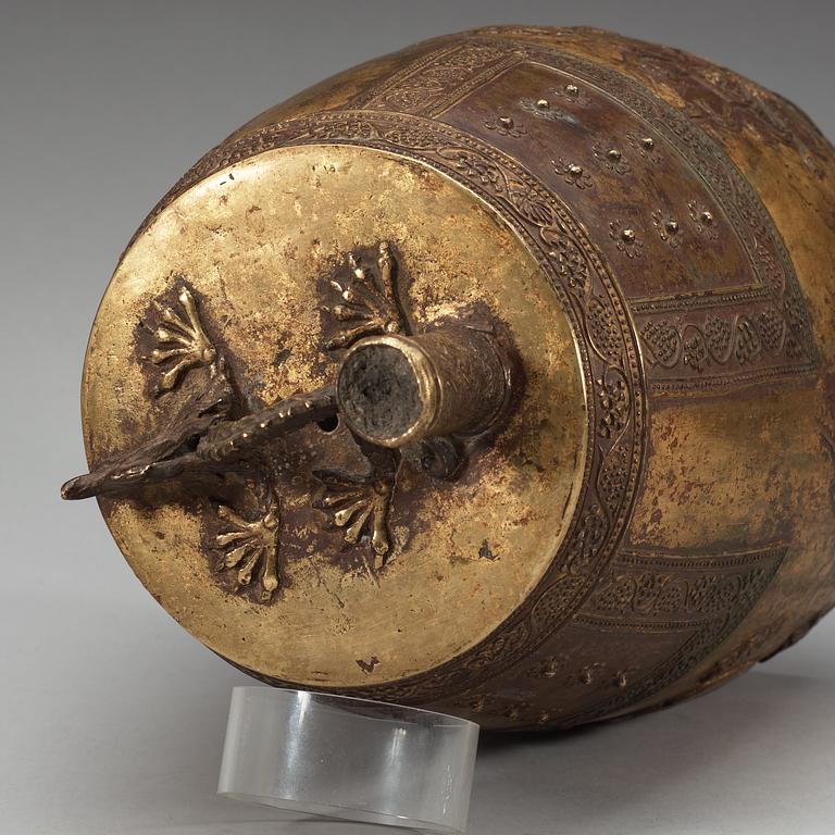 A Buddhist bronze temple bell, Korea, Koryo 14th-15th Century.