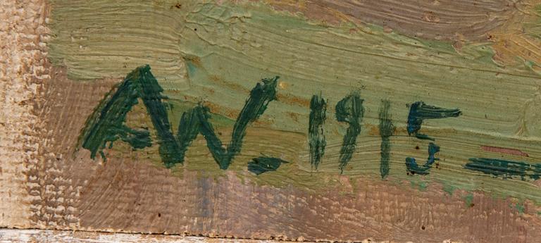 Agnes Wieslander, 2 st "Gråväder" samt gatubild från Italien.