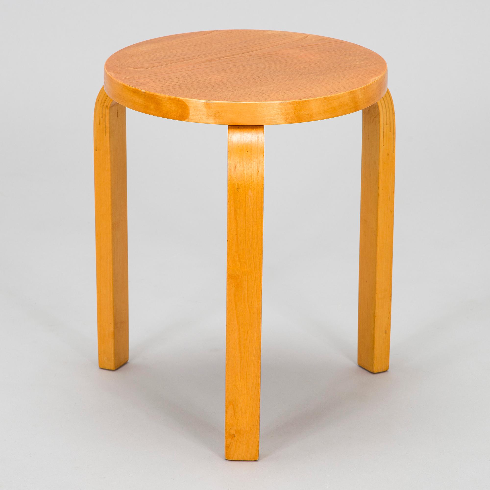 Alvar Aalto, stool model 60 for Artek, 1970s.