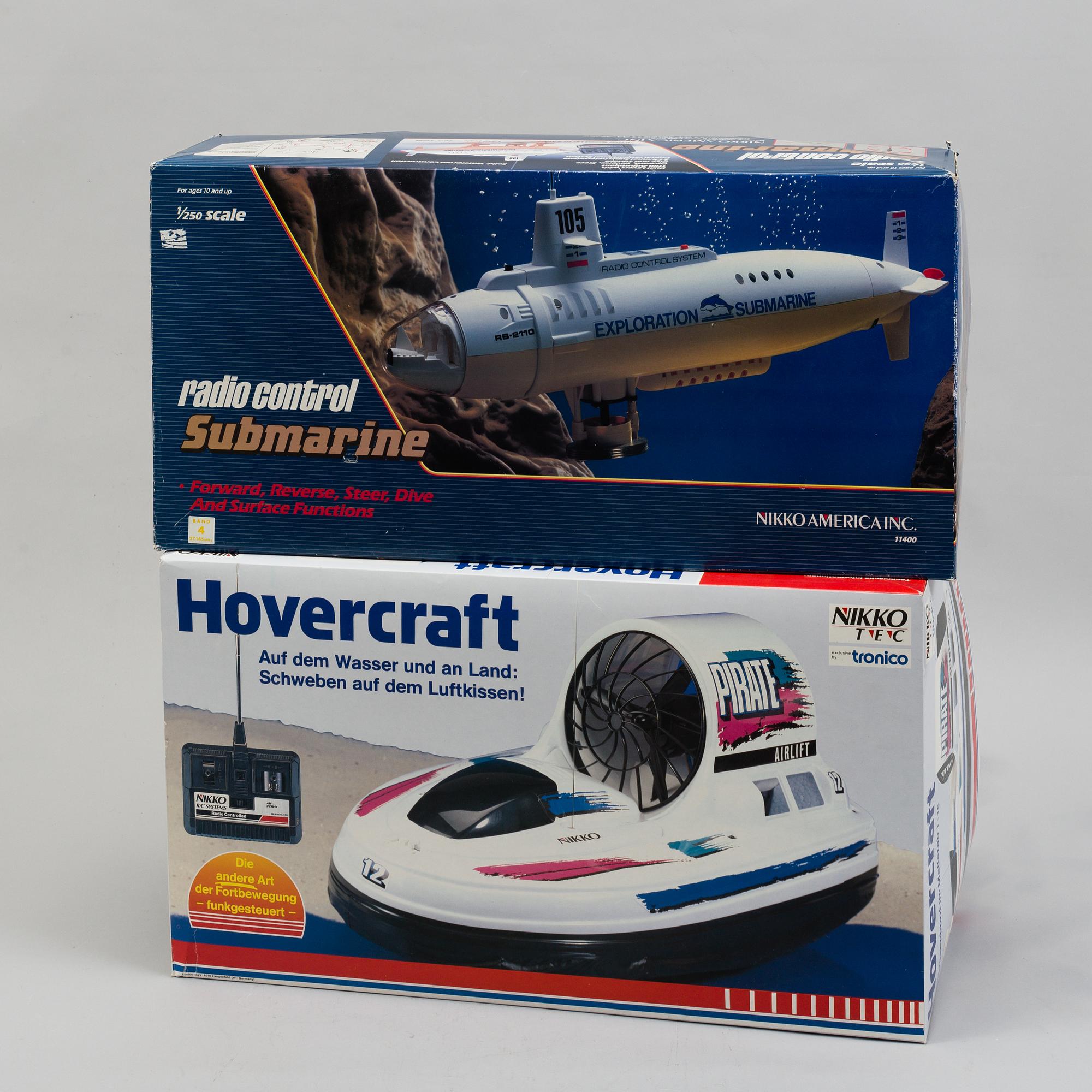 NIKKO, Hovercraft & Submarine, 1980's.