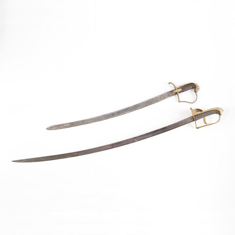 SABEL, 2 st, Sverige, 1800-talets första hälft.