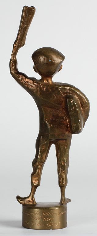 STIG BLOMBERG, skulptur, brons, monogramssign. Gjutarstämpel Herman Bergman.