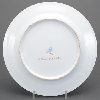 TALLRIK, porslin, Wien, sent 1800-tal.