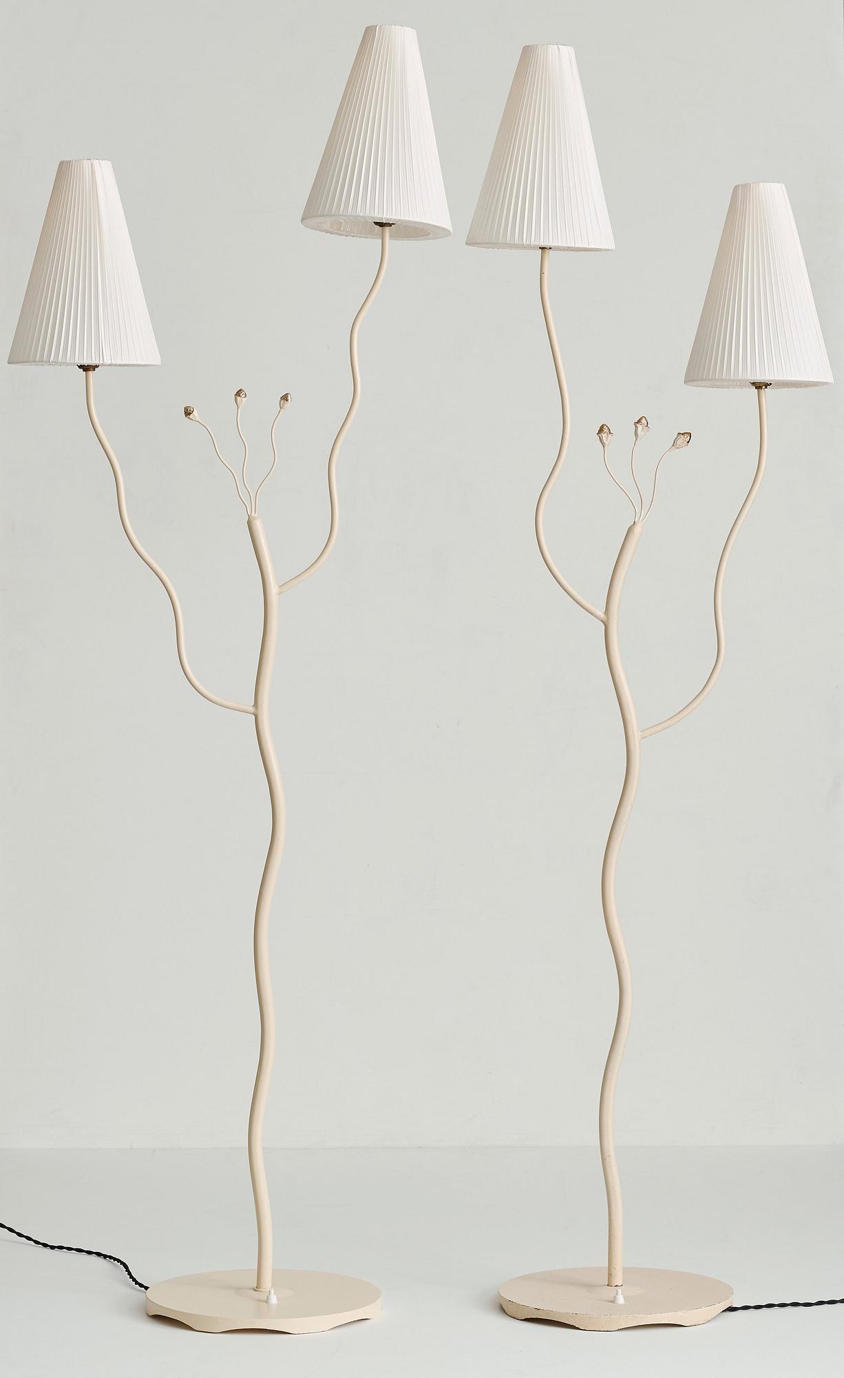 Swedish Modern, golvlampor, 2 st, 1940-50-tal.