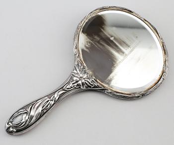 HANDSPEGEL, silver, jugend, Chester 1911.