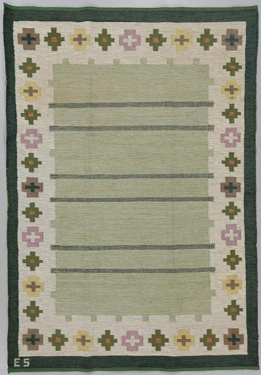 MATTA, rölakan, monogramsignerad ES, omkring 1900-talets mitt, 235x170 cm.