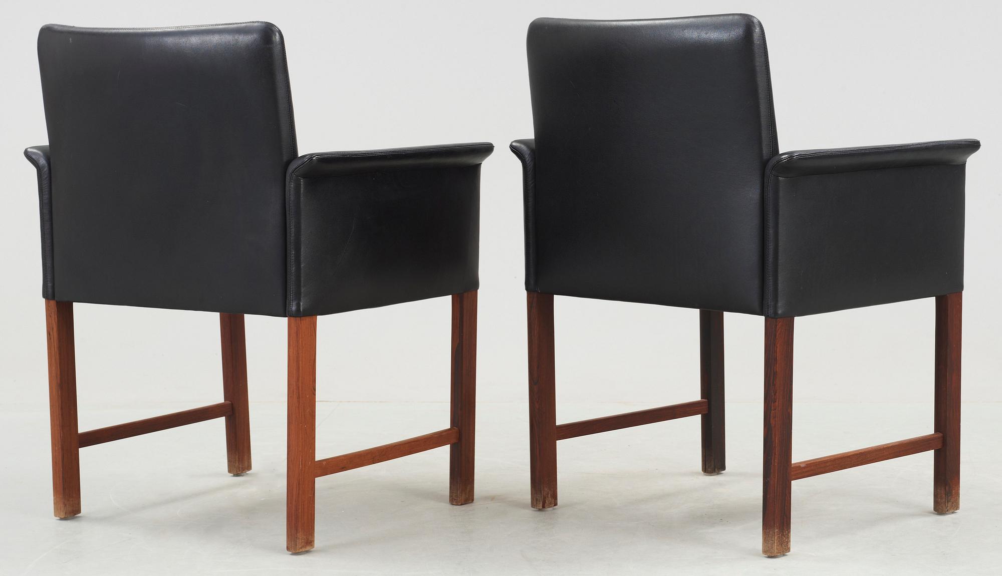 KARMSTOLAR, ett par, Hans Olsen, CS Möbler, 1960-tal.