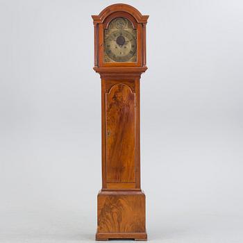 A Samuel Raworth mahogany long-case clock, Plymouth, England, late 18th Century.