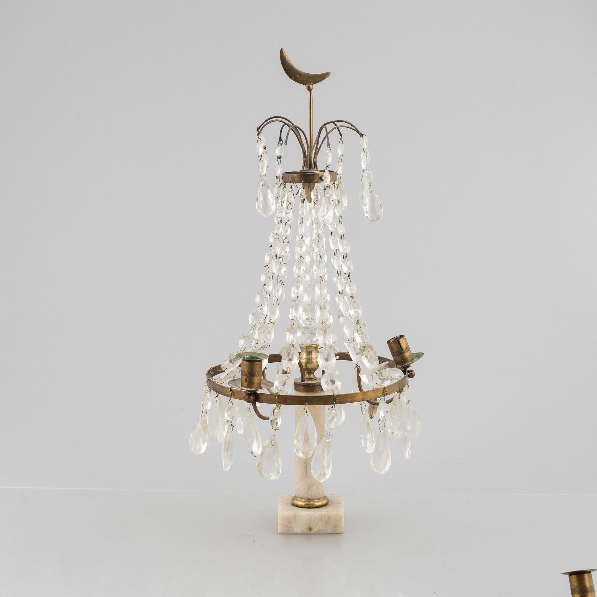 Bordslyster, 1800-tal. Sengustaviansk stil.