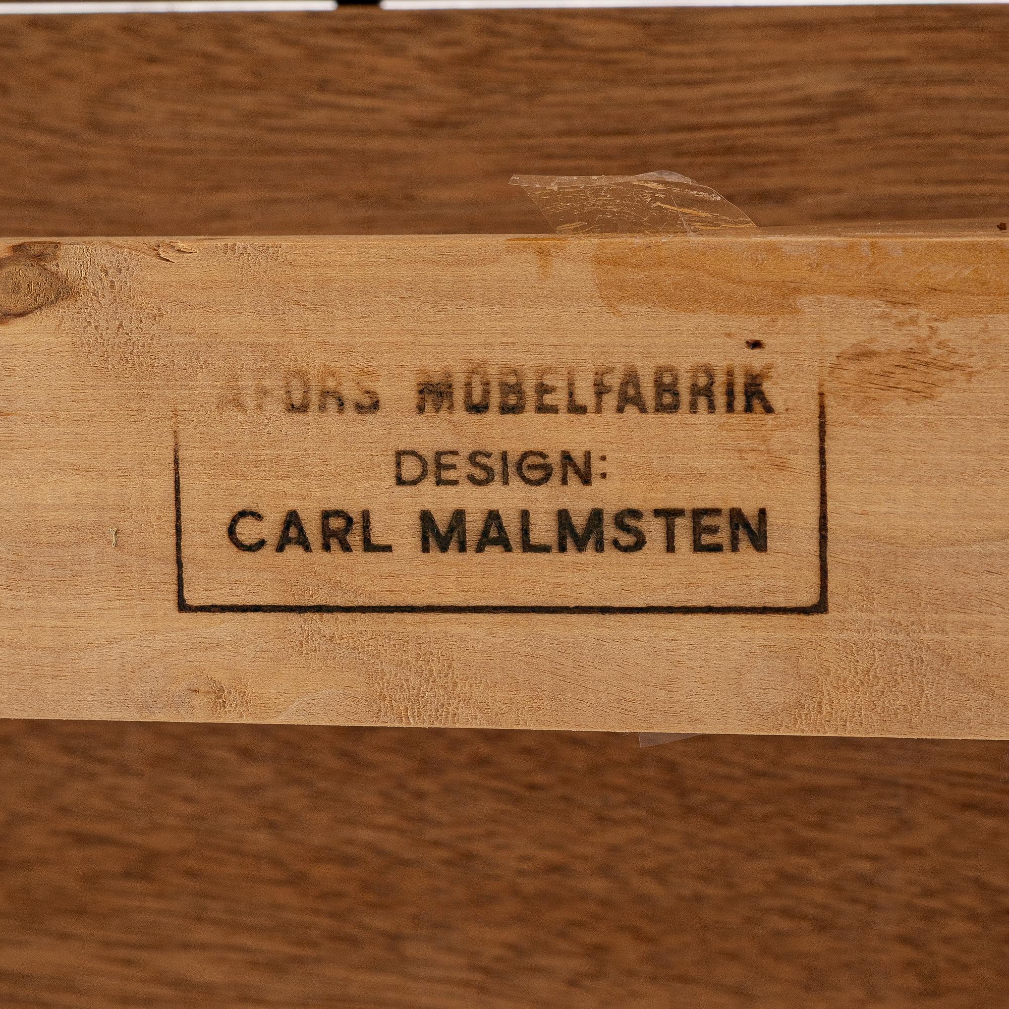 Carl Malmsten, a seven-piece dining suite, 'Ambassadör', Åfors Möbelfabrik.