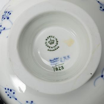 Royal Copenhagen, kaffeservis, 10 delar, "Musselmalet", Danmark.