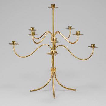 Josef Frank, A brass candelabra, probably Josef Frank for Firma Svenskt Tenn.