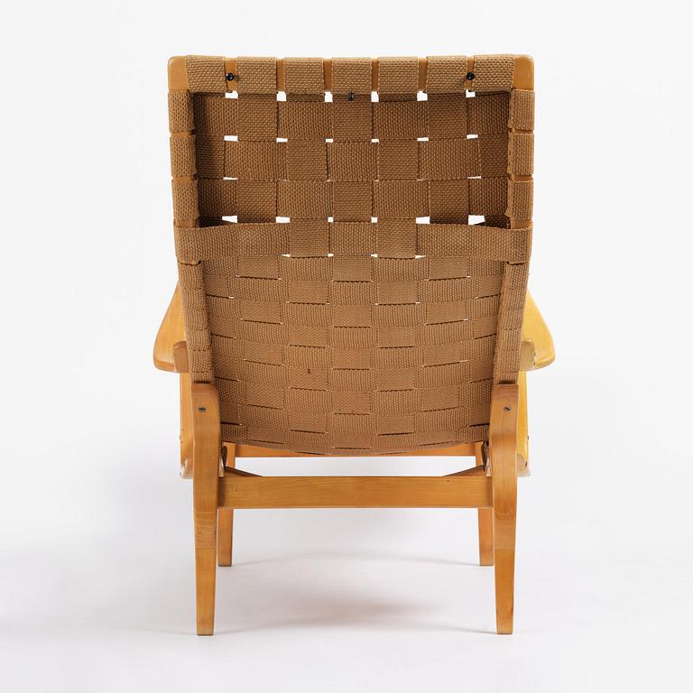 Bruno Mathsson, a "Pernilla 3" lounge chair, Firma Karl Mathsson, Värnamo, 1940s.