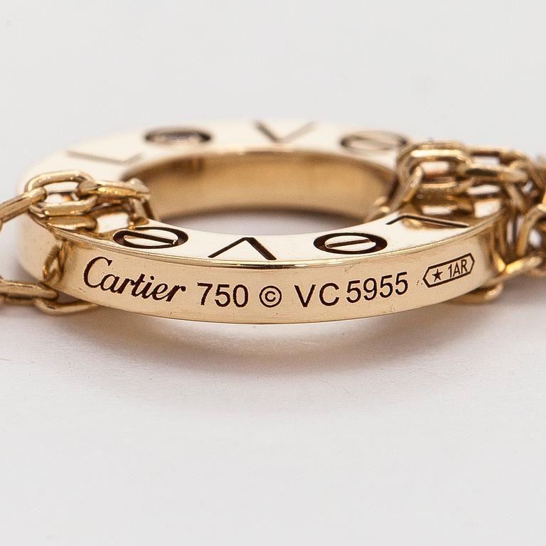 Cartier, halsband, "Love", 18K guld och briljantslipade diamanter.