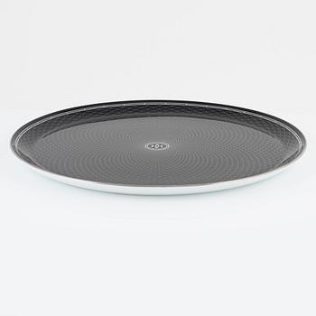 Hermès, serving platter, "Grand Plateau Rond H Deco".