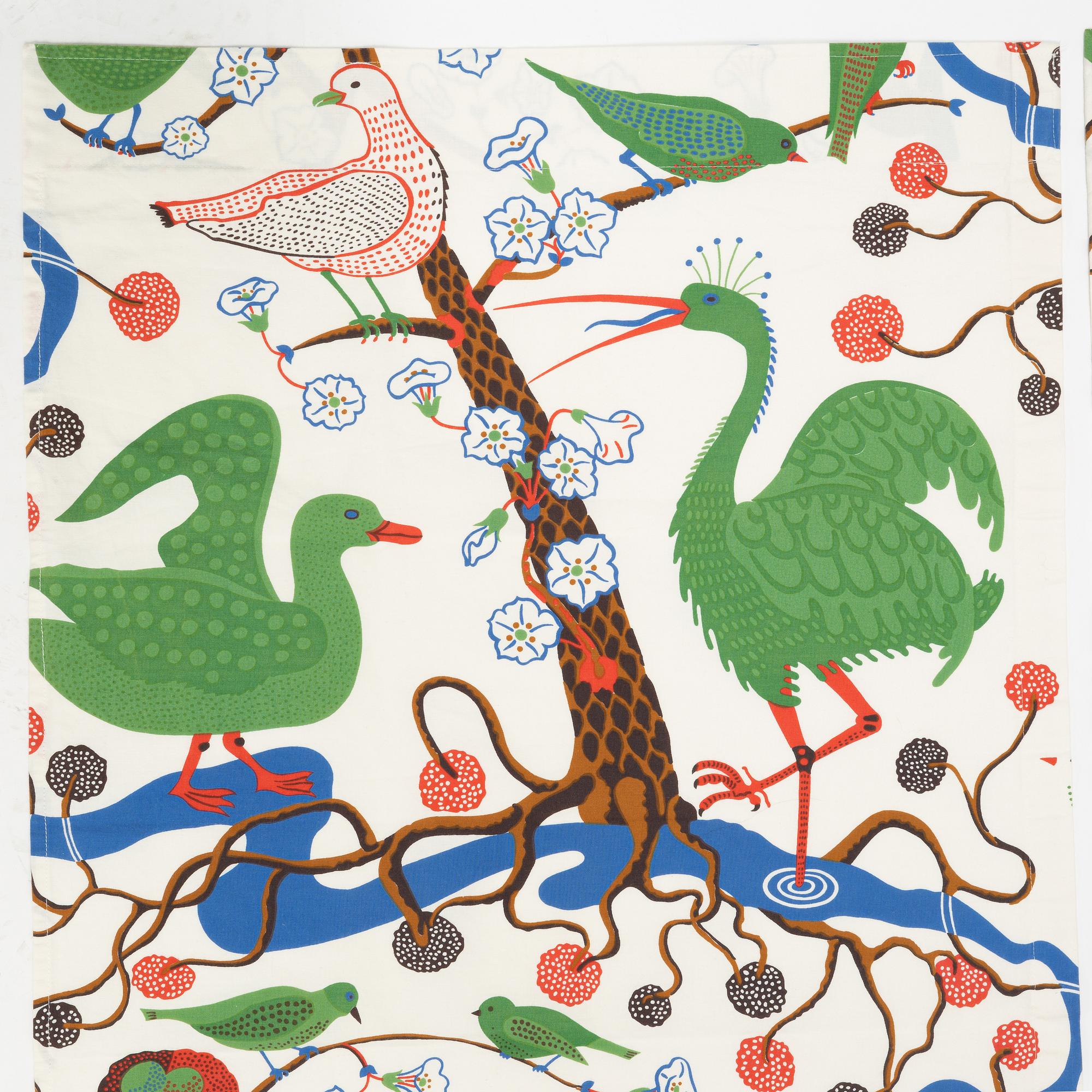 Josef Frank, a pair of cotton curtains, Firma Svenskt Tenn, Sweden.