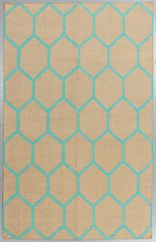 A CARPET, flat weave, ca 244 x 151 cm.