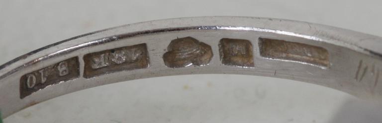 RING, 18K vg tot ca 0,60ct.