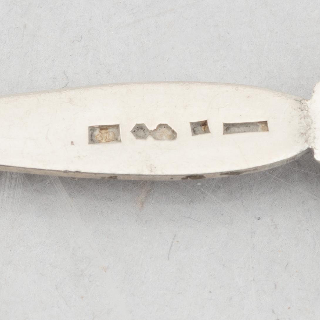 Silver coffee spoons (36 pieces).