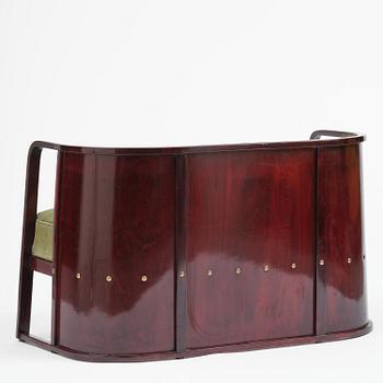 Josef Hoffmann, salongsmöbel, fyra delar, modell 421/428, Jacob & Josef Kohn, Wien, 1900-talets början.