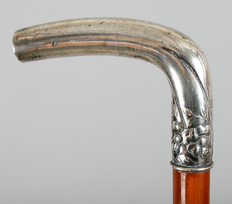 KÄPP, krycka av silver, GAB 1923.
