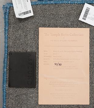 Hilma af Klint, a carpet, "Group III, no 5, The Large Figure Paintings", 10/30, hand tufted, ca 201 x 162,5 cm.