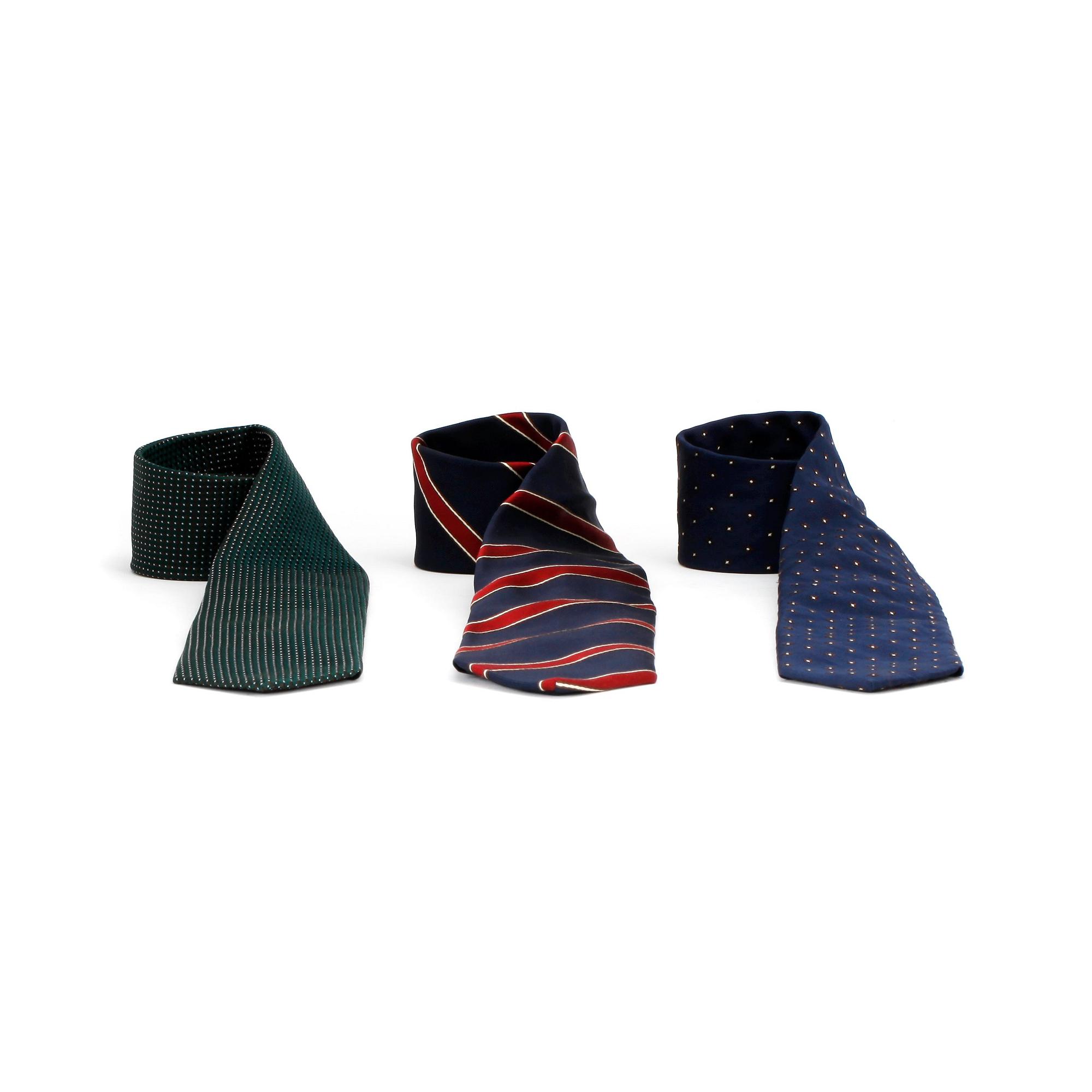 CORNELIANI, tre stycken slipsar.