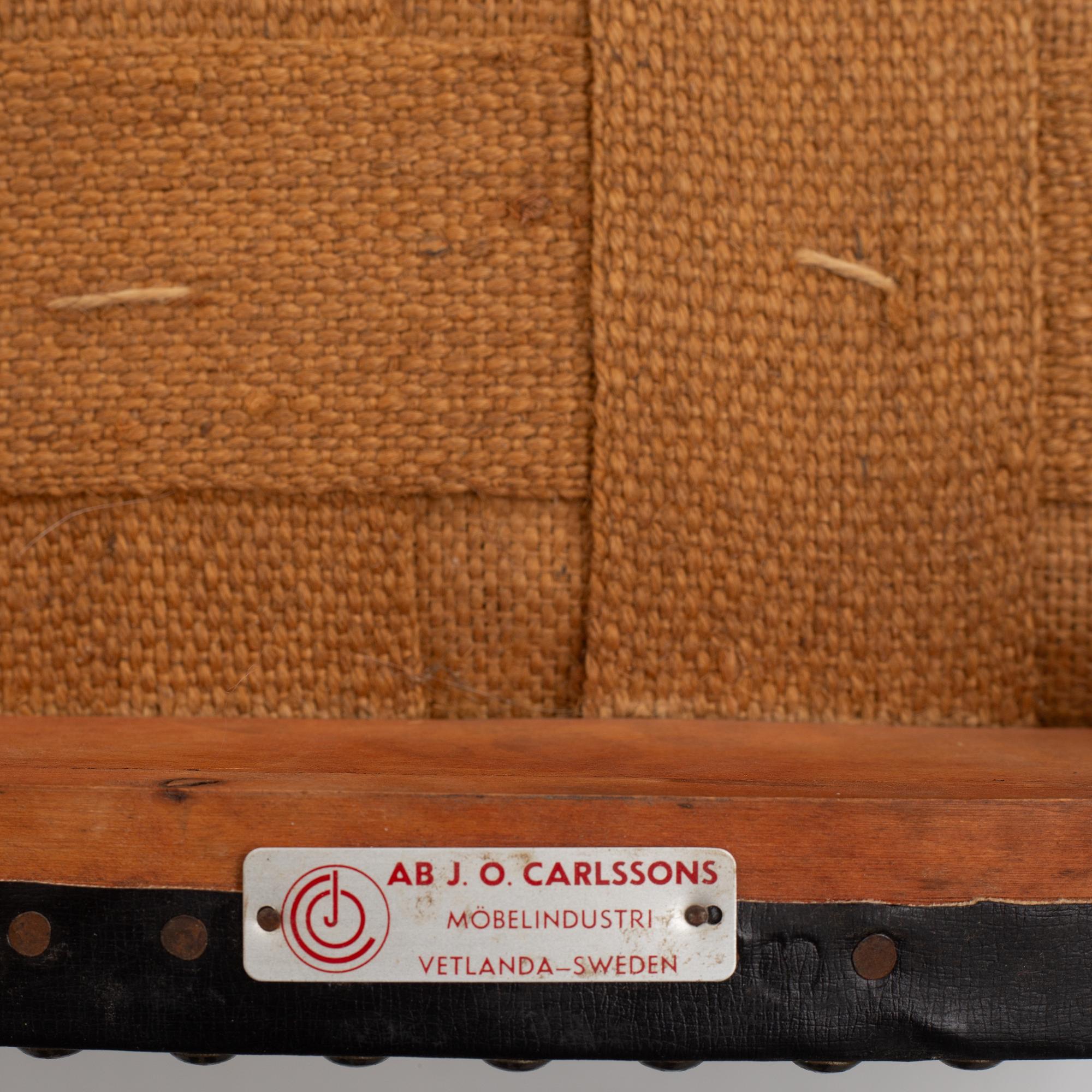 Karl Erik Ekselius, a set of four chairs, JOC, Vetlanda, mid 20th Century.