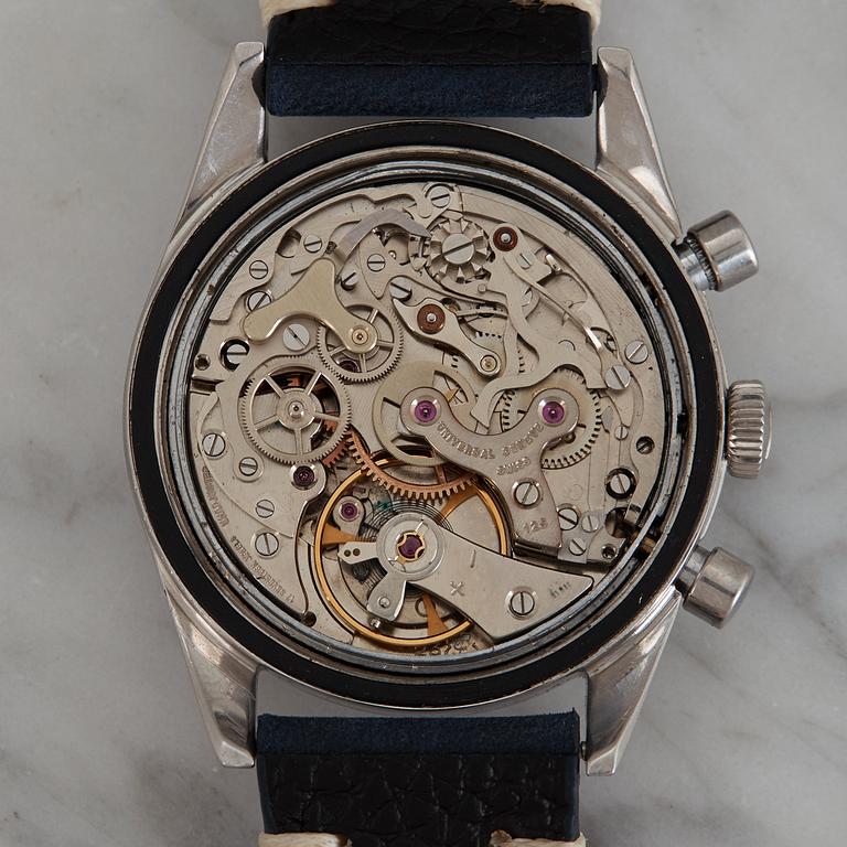 UNIVERSAL GENEVE, Uni-Compax, chronograph, "Big Eye".