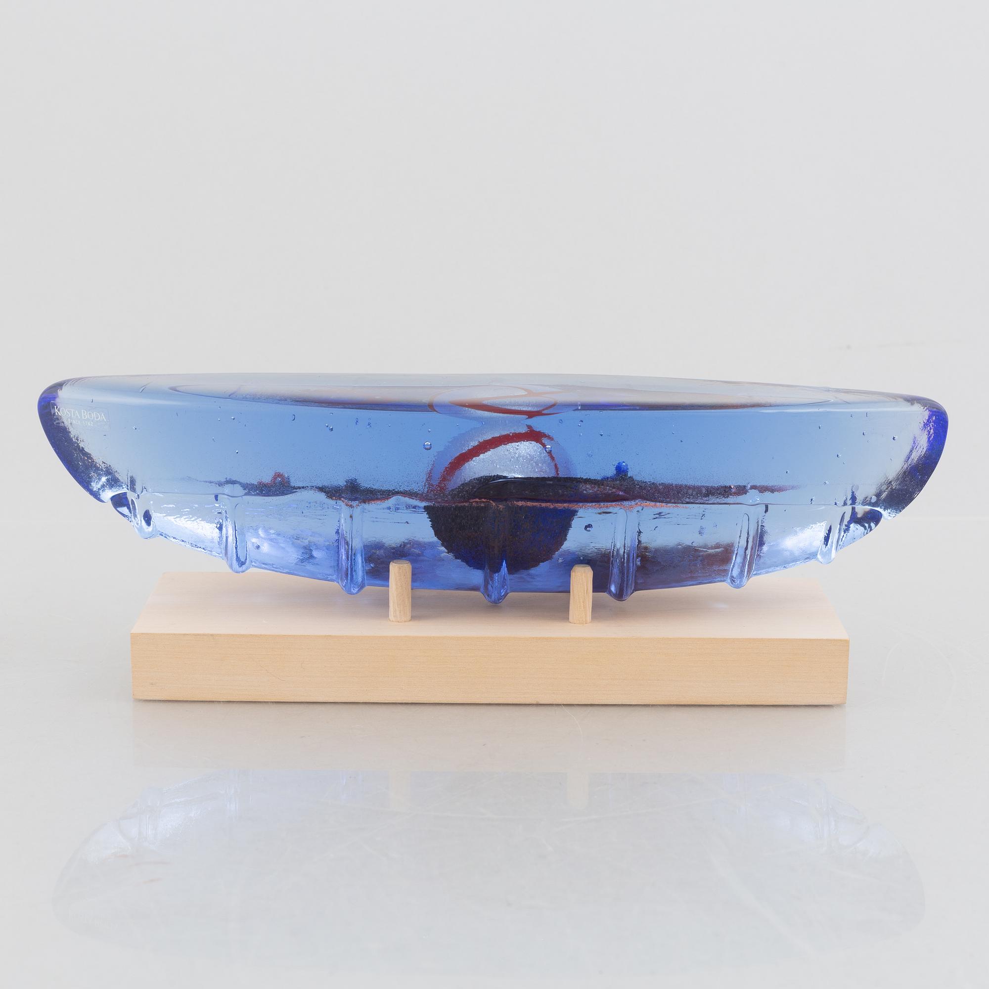Bertil Vallien, a glass sculpture, Kosta Boda.