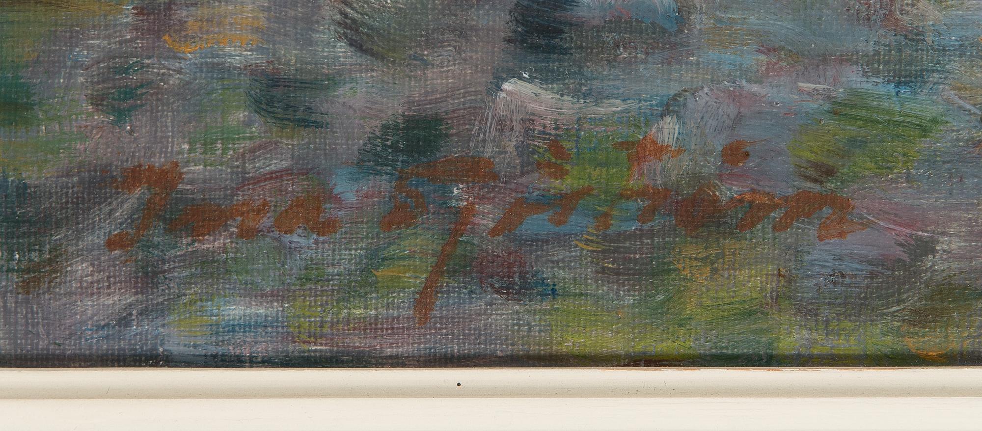 Ina Sjöström, olja på duk, signerad.