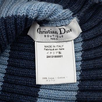 Christian Dior, a knitted hat.