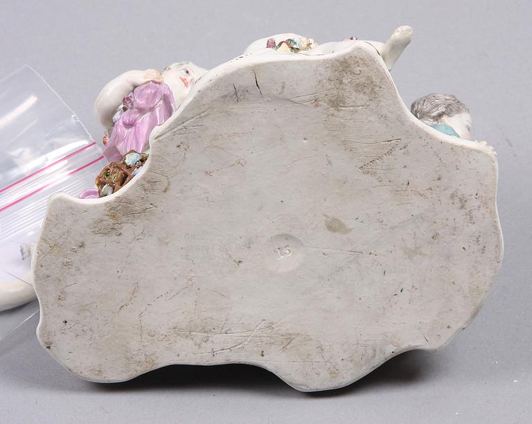 FIGURIN, porslin, rokokostil, 1700/1800-tal.