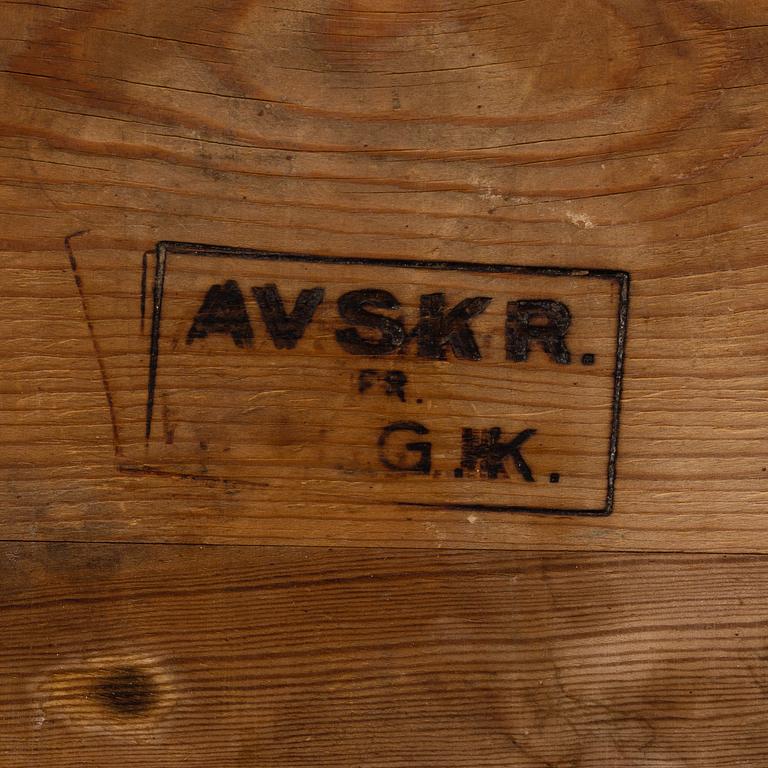 BOCKBORD, 1800-tal, kunglig proveniens.
