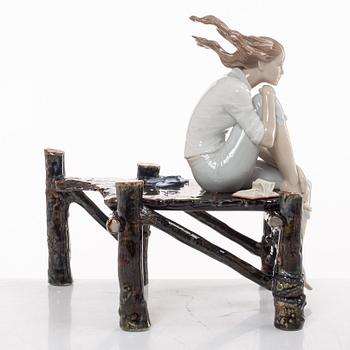 Ernest Massuet, figurine, "Sunset at the Pier", Lladró, Spain.