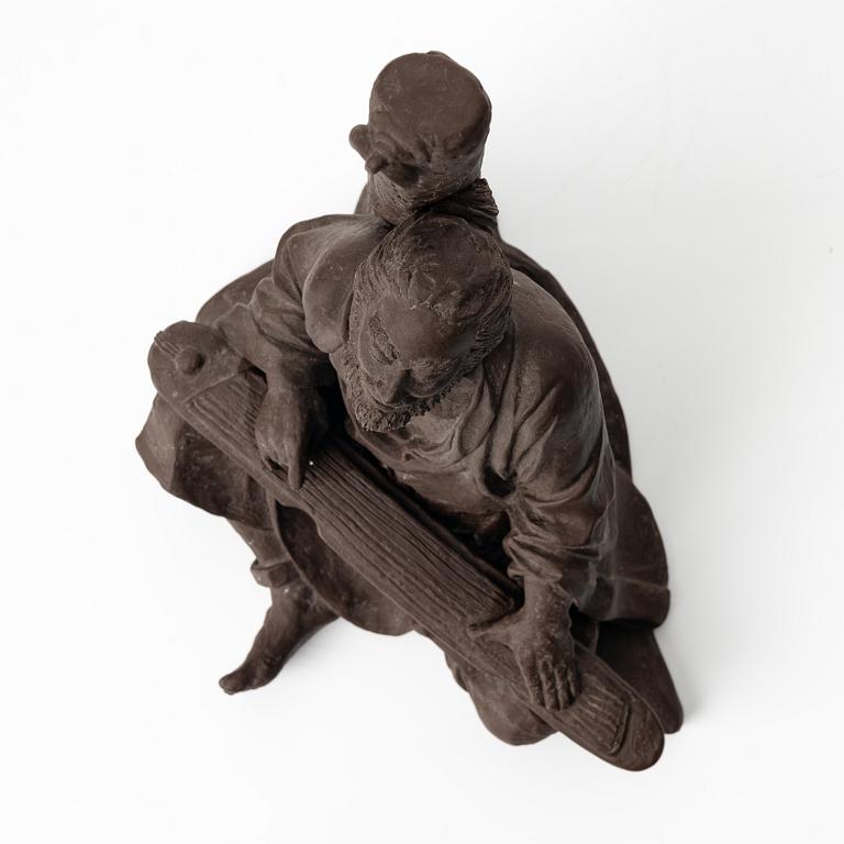 Liu Wenjing, Figurine, Yixing ware. China, 20th century.