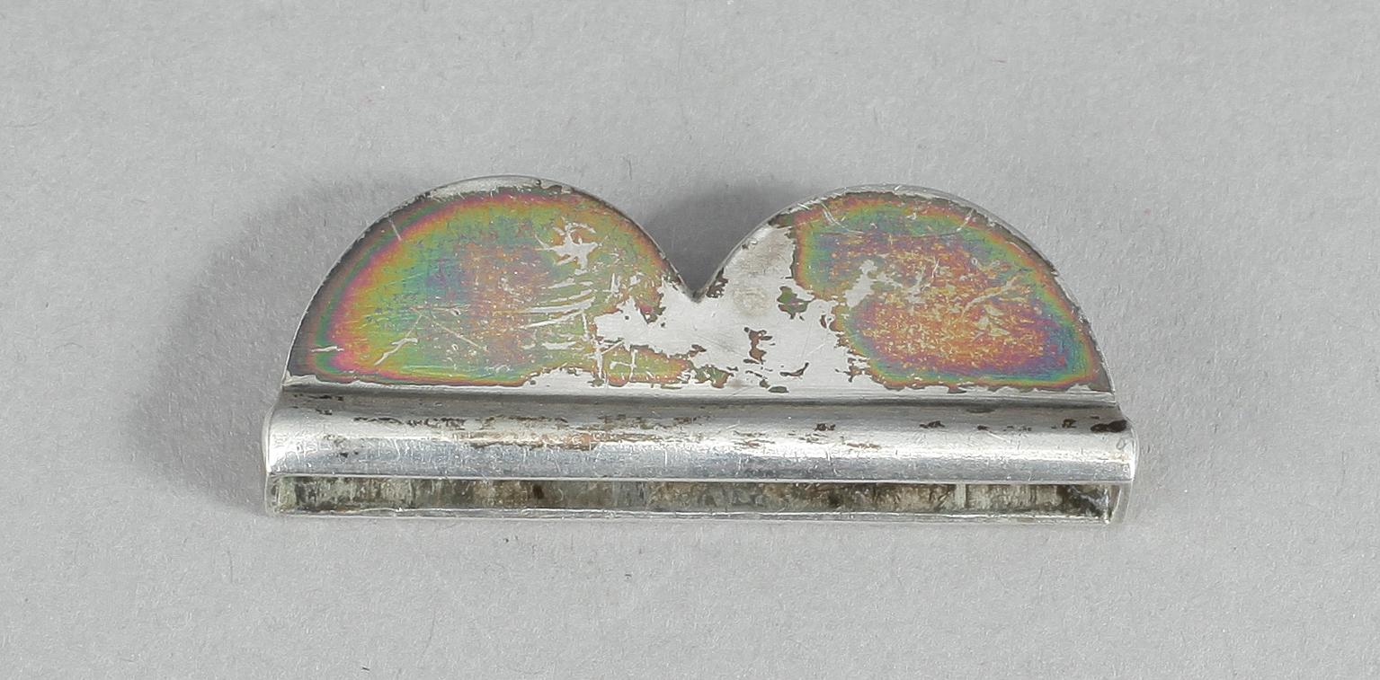 SAXFODRAL, Silver, 1800-tal. Otydliga stämplar. Tot vikt 20 gram.