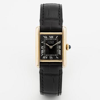 must de Cartier, Tank, wristwatch, 20.5 x 20 (28) mm.